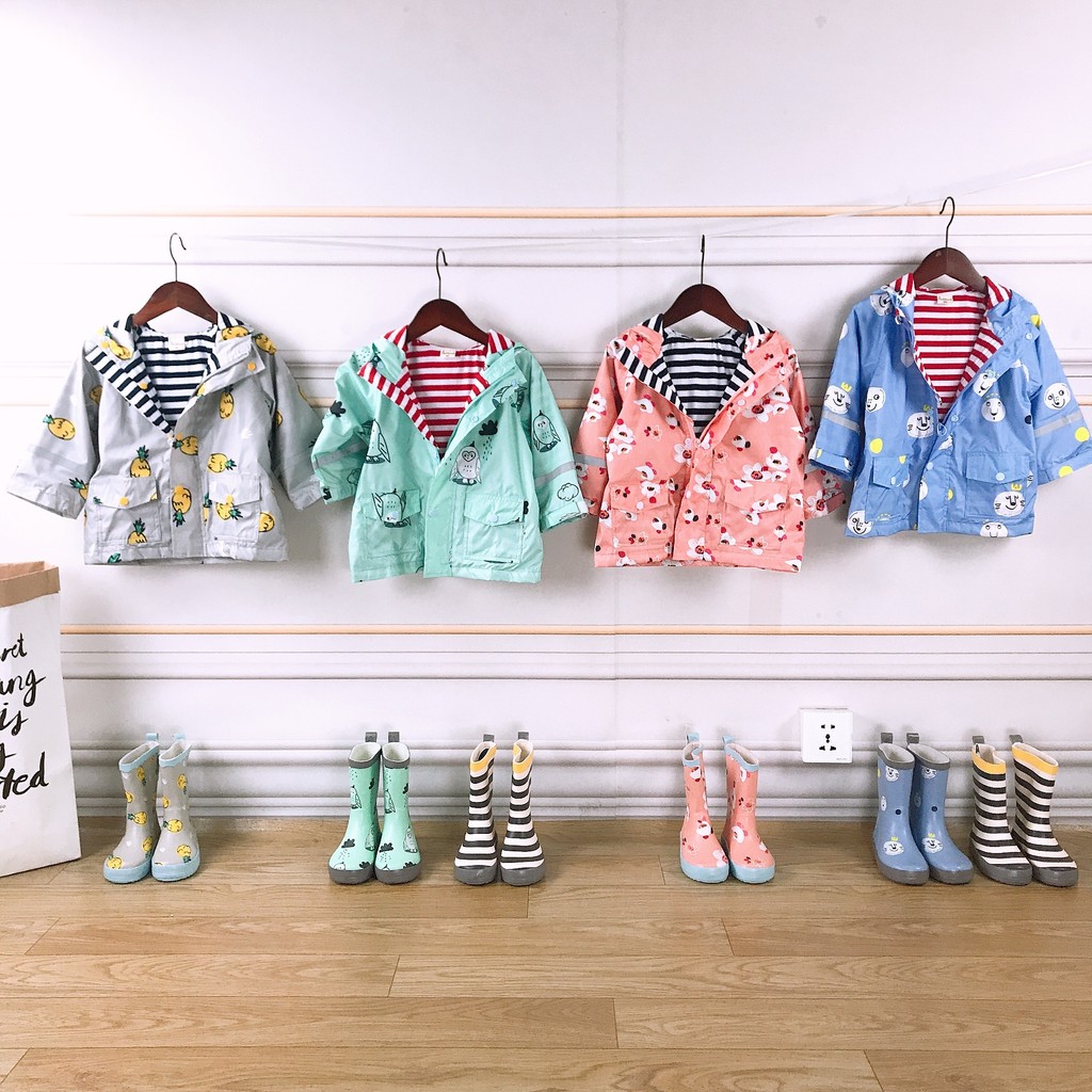 Ins เสื้อแจ็คเก็ตเด็ก enbihouse กันลมและกันน้ํา สวมใส่ได้หลายโอกาส