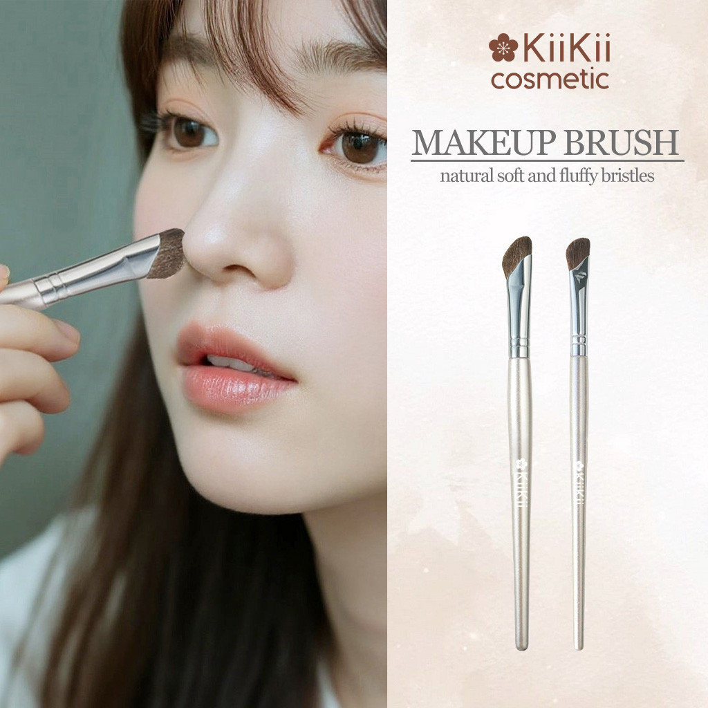 KiiKii Cosmetic แปรงรองพื้น แปรงปัดแก้ม ผมสังเคราะห์คุณภาพสูง ให้การปกปิดที่เป็นธรรมชาติ ใช้งานง่าย