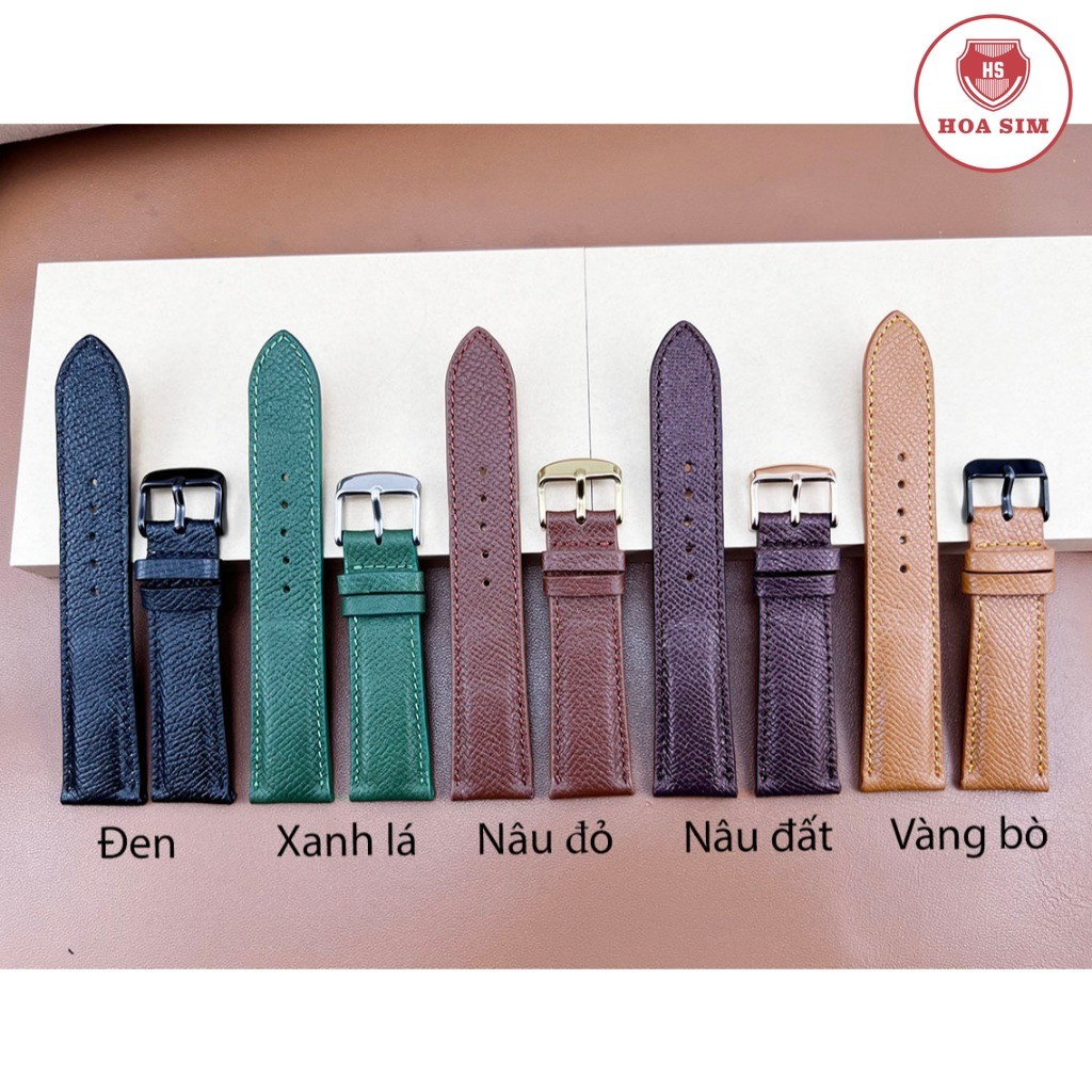 คุณภาพสูง เอปซอม โบ-60 สายนาฬิกาหนังวัวแท้ขนาด 12 14 16 18 20 22 24มม