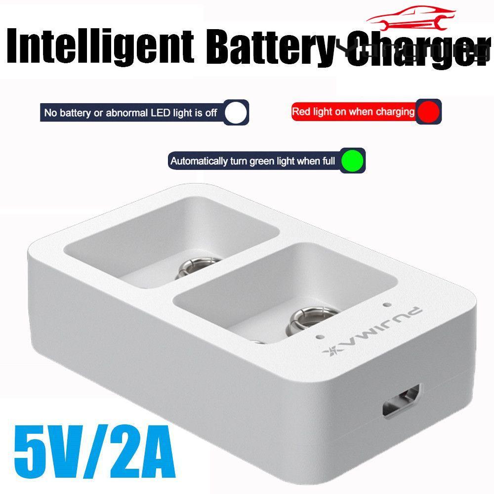 YANGMING 2 Slot Stable LED Indicator Universal Fast Charging Dock สําหรับ 9V Ni-MH/Ni-Cd/Li-ion แบตเ