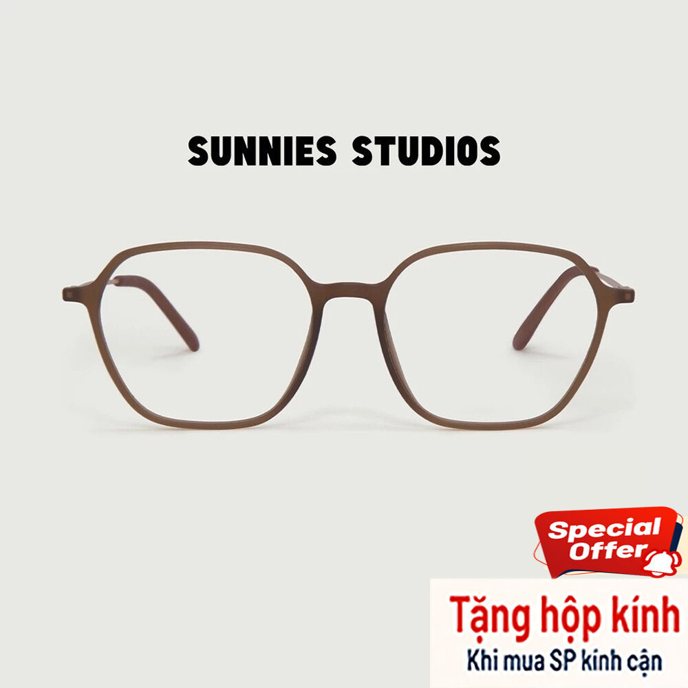 SUNNIES STUDIOS - แว่นสายตาทรงสี่เหลี่ยม Helsinki Coffee Cs - SS1120CS-C157M-C157M