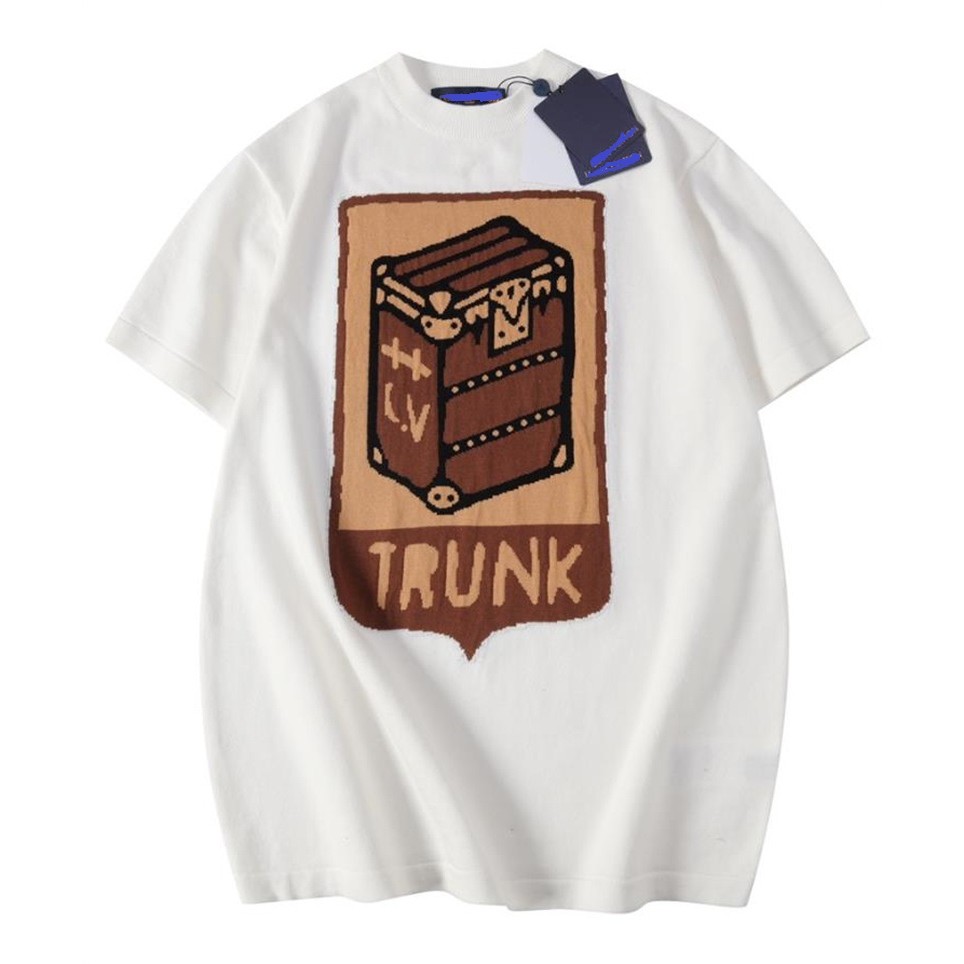 ใหม่ในสไตล์แฟชั่นหลวมดอกไม้ ทำจากผ้าแจ็คการ์ด เสื้อสวมหัวแขนสั้น – โปรปัง
