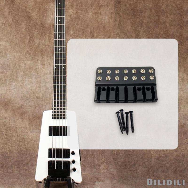 [Dilidili] Guitar Bridge String Locks 7 String Locking Nut สําหรับกีตาร์ไฟฟ้าหัวขาด