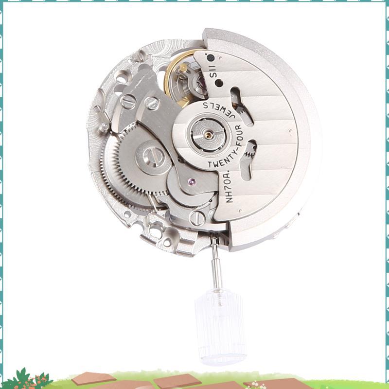 ญี่ปุ่น NH70/NH70A Hollow อัตโนมัตินาฬิกา 21600 BPH 24 Jewels ความแม่นยําสูง Fit สําหรับนาฬิกากลไก