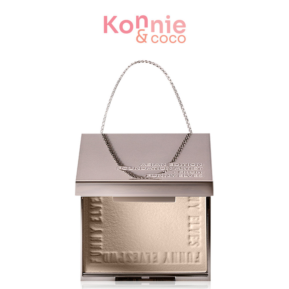 FUNNY ELVES Soft Matte Pressed Powder 3.5g ฟันนี่ เอลฟ์ส แป้งพัฟเนื้อเนียนละเอียด.