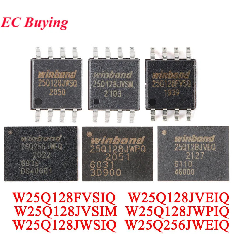 10 ชิ้น/1 ชิ้น W25Q256JWEIQ 25Q256JWEQ W25Q128JWSIQ 25Q128JWSQ W25Q128JVEIQ 25Q128JVEQ W25Q128SIQ W2