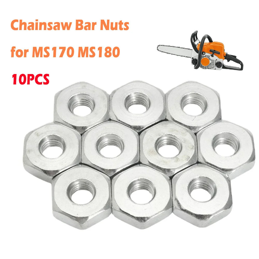 10pcs Chainsaw M8 สกรู Nut สําหรับ Stihl MS170 MS180 MS211 MS231 MS251 MS271 MS291 MS362 MS382 MS461
