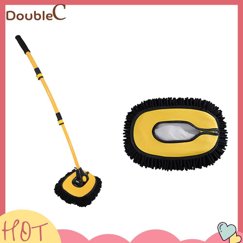 Double C .✿   แปรงทําความสะอาดรถยนต์ Telescoping Auto Detailing Mop Chenille Auto Care อุปกรณ์เสริม
