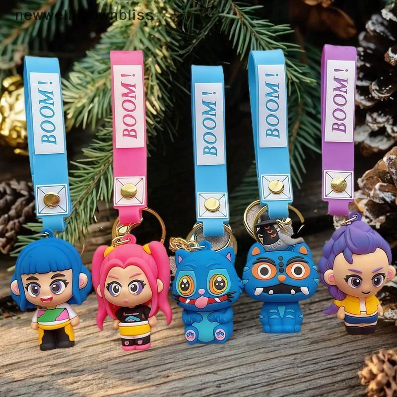 Newwellknownbliss KPop Devil Hunter อุปกรณ์ต่อพ่วง Widget Rumi Mira Zoe พวงกุญแจ PVC กระเป๋าเป้สะพาย