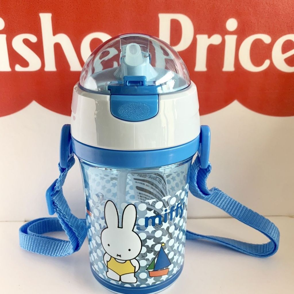 Miffy ถ้วยเด็ก Miffy ถ้วย 400ml ถ้วยฟางเด็กการเรียนรู้ถ้วยดื่มถ้วยเชือกออกนอกบ้านถ้วยดื่มเด็ก Miffy 
