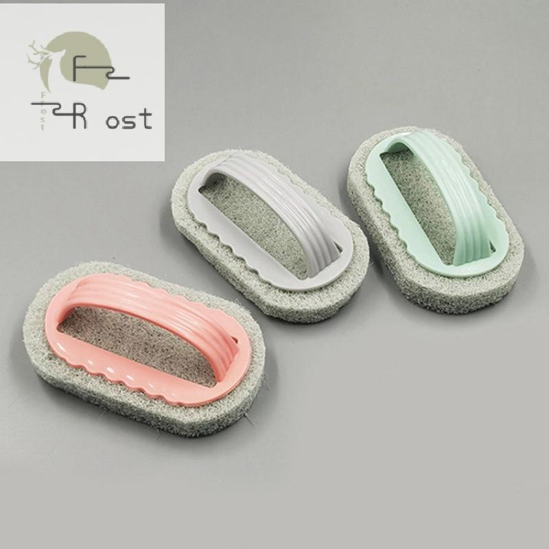 Hthที่แข็งแกร่งครัวทําความสะอาดห้องน้ําห้องน้ําแปรงครัวแก้วผนังทําความสะอาดอาบน้ําพลาสติกจับฟองน้ําอ