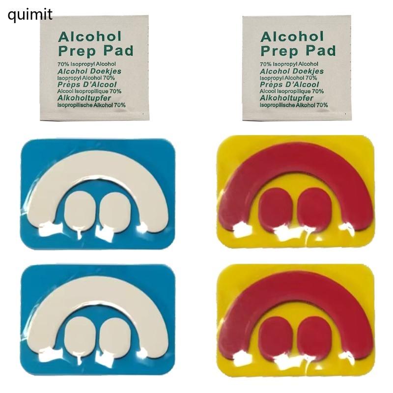 QUIM 2Set Mouse Skates Glide Feet Pads Mouse Feet Sticker for 3 Mouse Rounded Curved Edges Mice Feet