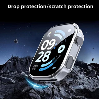 กรณีแก้วนิรภัย for Redmi Watch 6 5 4 for Smartwatch Redmi Watch 6 5 4 กรณีป้องกันหน้าจอ PC แข็งทั้งหมดรอบด้วยฝาครอบฟิล์ม