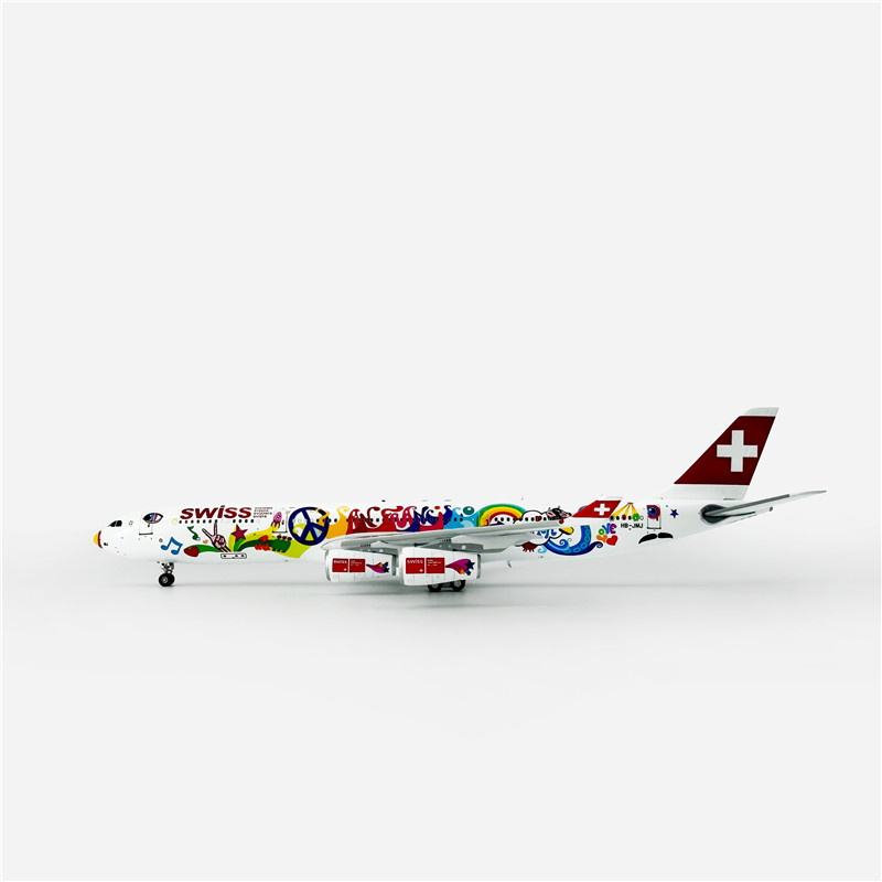 AViation 1/400 A340-300 Swiss Airlines HB-JMJ/HB-JMB โมเดลเครื่องบินโดยสารโลหะผสม