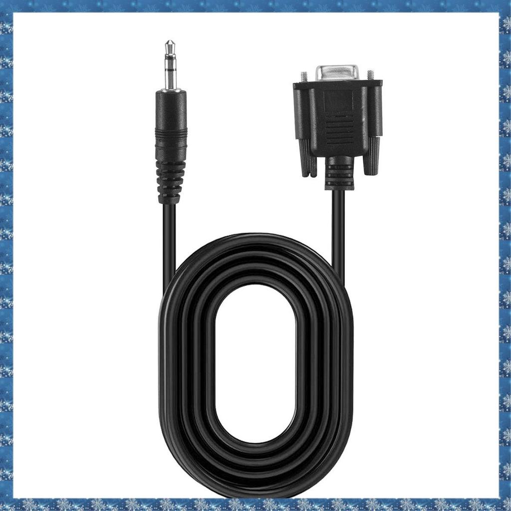 (PGM)DB9 9 Pin สาย VGA ตัวเมีย ,DB 9 Female to TRS 3.5mm (1/8in) TRS Stereo Male Serial Data Cable-6