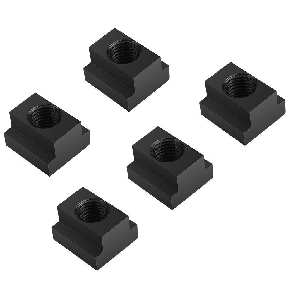 T Slot Nuts M16 Black Oxide Finish Threads Fit Into T-Slots in Machine Tool Tables - 5 ชิ้น