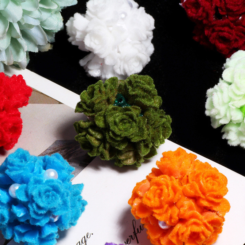 ลูกปัดหลวม Matte Rose Wearable Pen Straight Hole diy