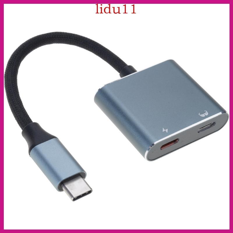 LID ความเร็วที่ดี USB C Dongle 4K การส่งผ่านวิดีโอ 100W การชาร์จการจัดส่ง