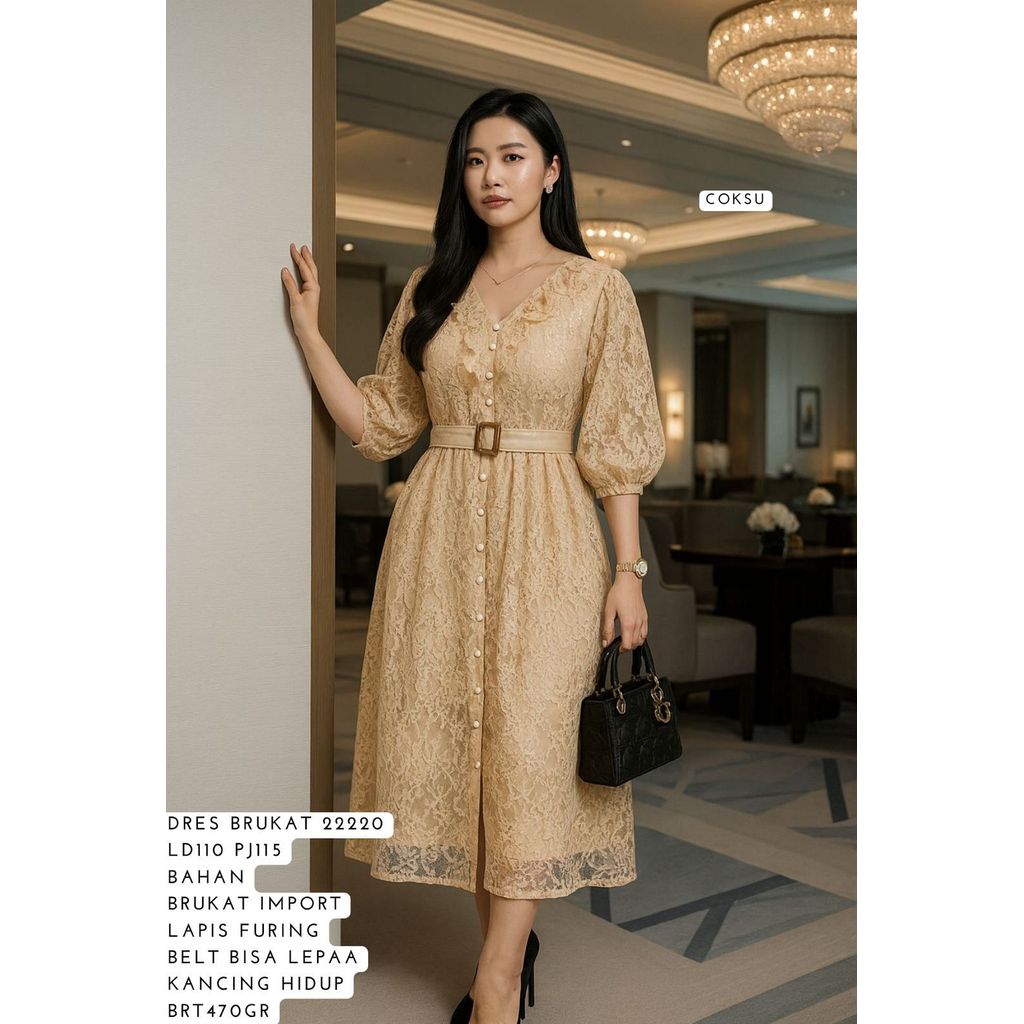 NEW BRUKAT DRESS 22220 470GRAM BESTSELLER