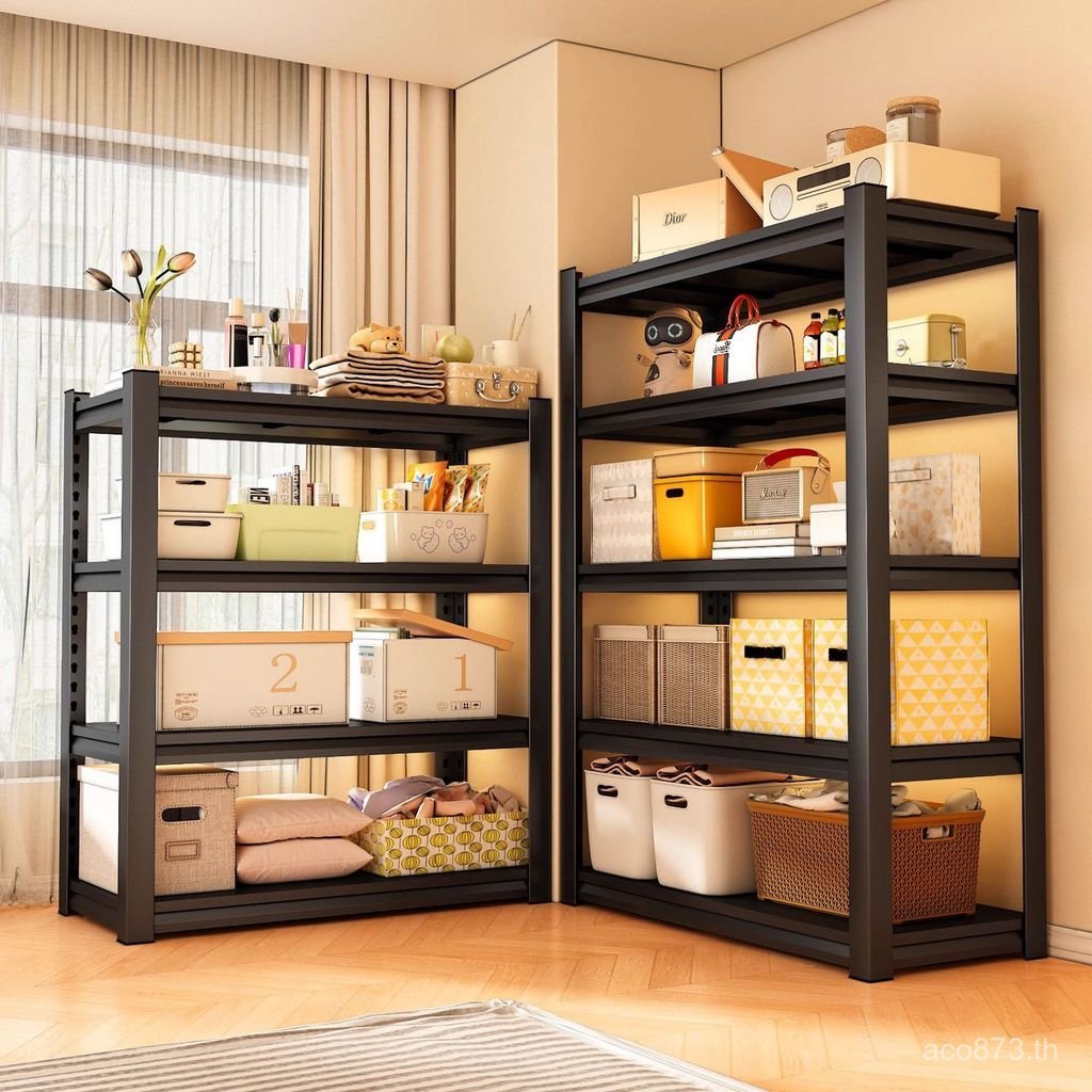 Sundries Room ชั้นวางโลหะชั้นเก็บชั้นห้องนั่งเล่นชั้นวางหนังสือในครัวเรือน Multi-Layer Basement V3S6