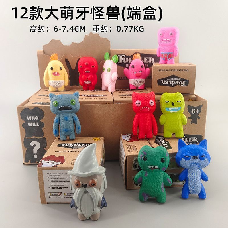【พร้อมส่ง】fuggler โมเดล พวงกุญแจ ตุ๊กตา พวงกุญแจ พวงกุญแจ fuggler funny ugly monster fuggler spongeb