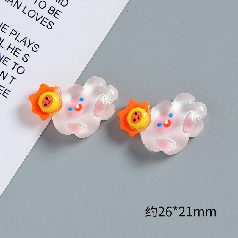 อุปกรณ์ตกแต่ง DIY: น้ำแข็งใสส่องแสง เมฆเรซิ่น พวงกุญแจแพทช์ - รูปที่ 6