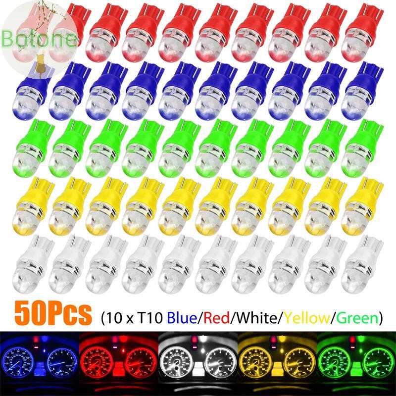 Blone 50PCS T10 194 168 2825 LED Speedometer เครื่องมือ Gauge Cluster Dash หลอดไฟ VN