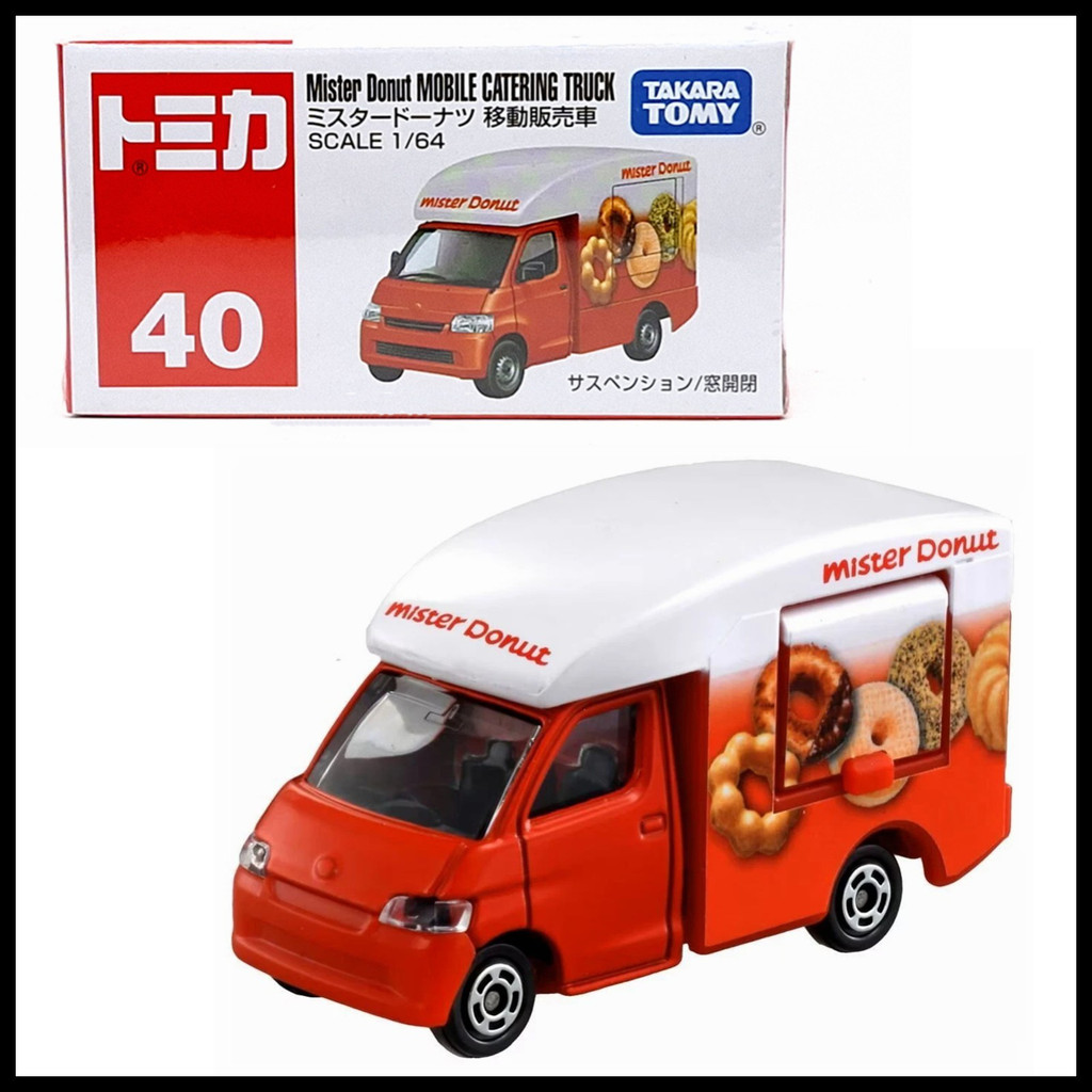 Takara Tomy Tomica 40 Mister Donut Mobile Catering Truck 1/64 รถของเล่นรุ่นใหม่