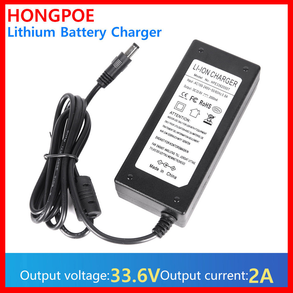33.6V 2A 100-240VA CPower อะแดปเตอร์ 33.6V2000mA สมาร์ทแบตเตอรี่ลิเธียม Charger AC 100-240V Dc 33.6V