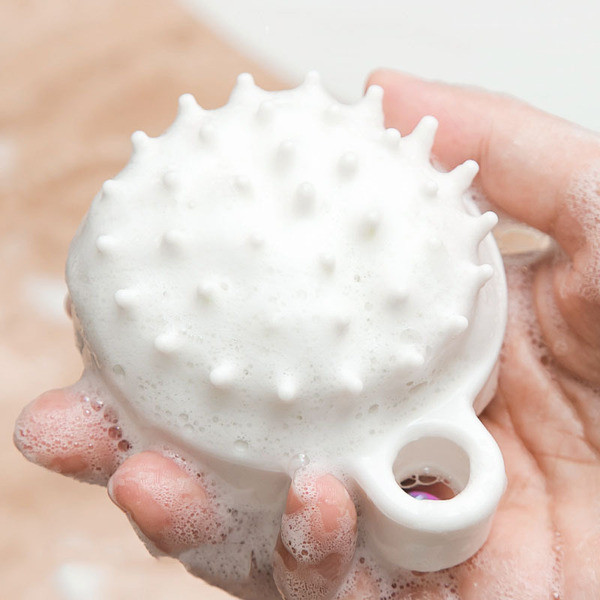 แปรงสระผม แปรงสระผม konvy แปรงแชมพูนวดแชมพูแปรงแปรงทําความสะอาดหนังศีรษะแปรงแชมพูซิลิโคนนวดหวีแปรงแช