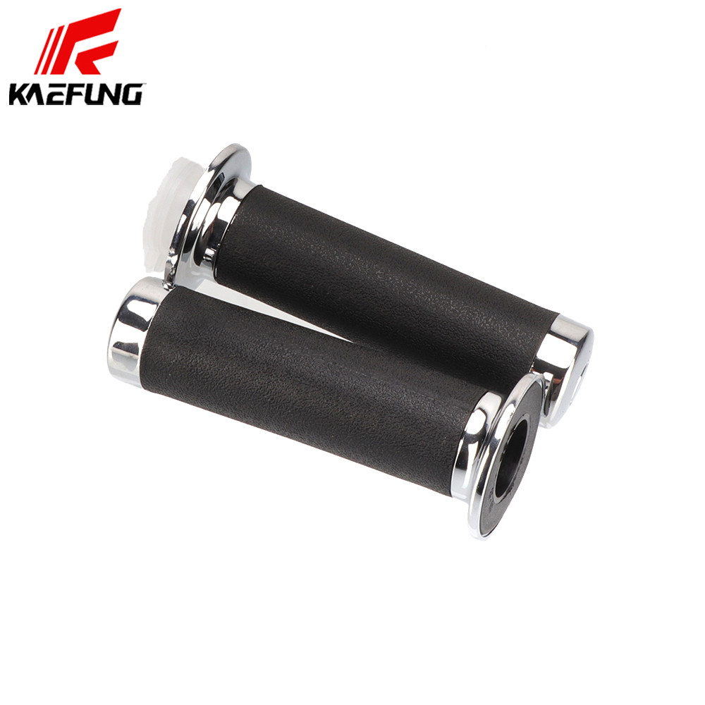รถจักรยานยนต์ Hand Grip Fit สําหรับ Honda VT XVS Shadow 400/600/750 Handlebar Grips สําหรับ Yamaha X