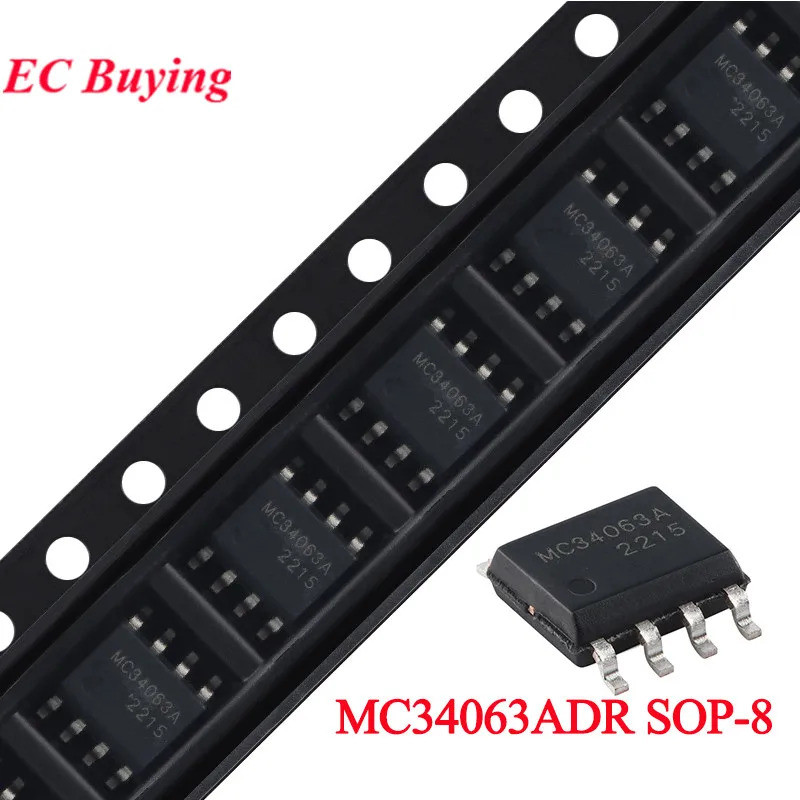20 ชิ้น/5 ชิ้น MC34063A SOP8 MC34063 SOP-8 MC34063ADR 34063 DC-DC Conversion Control Circuit Chip IC