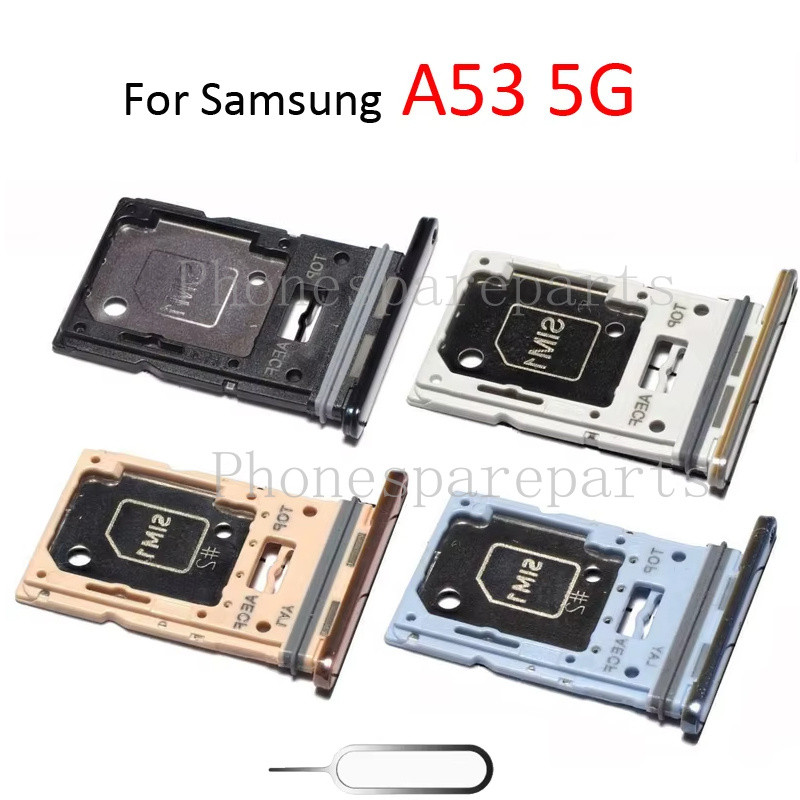 1 ชิ้นสําหรับ Samsung A53 5G A536 A536B A536U A536E A536V A536W โทรศัพท์ซิมการ์ดถาดสล็อตอะแดปเตอร์ S