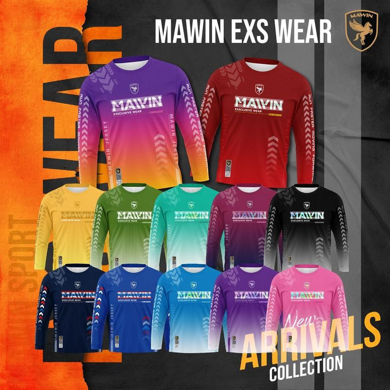 MAWIN เสื้อออกกำลังกายแขนยาว - EXS WEAR - เสื้อยืด Sport กีฬา