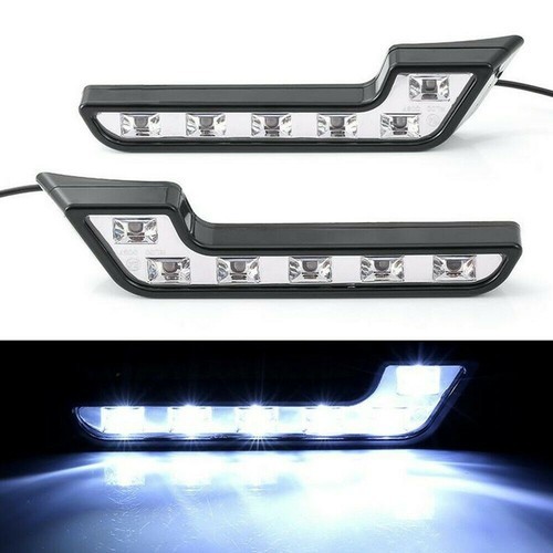 2pc L Shaped E4 RL00 6-LED Super White 12V Waterproof Driving Fog Light Lamp Car