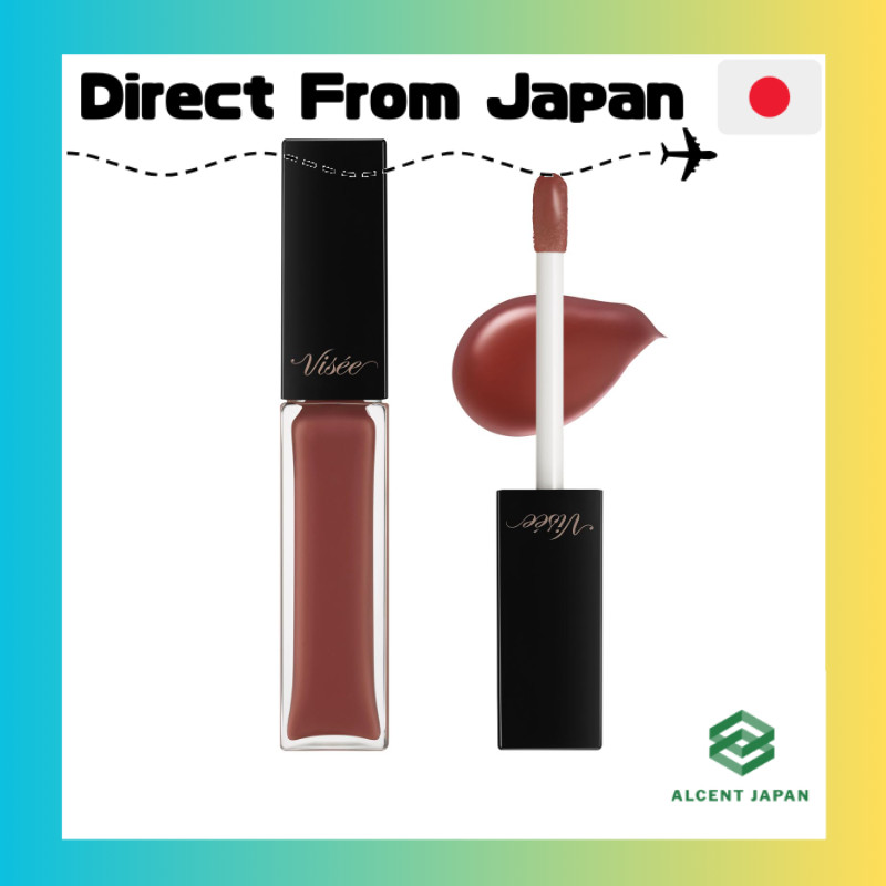 Visee Essence Lip Plumper BR301 Brown Red 5.5 mL Lip Gloss — Plumping, Moisturizing, Warming Sensati