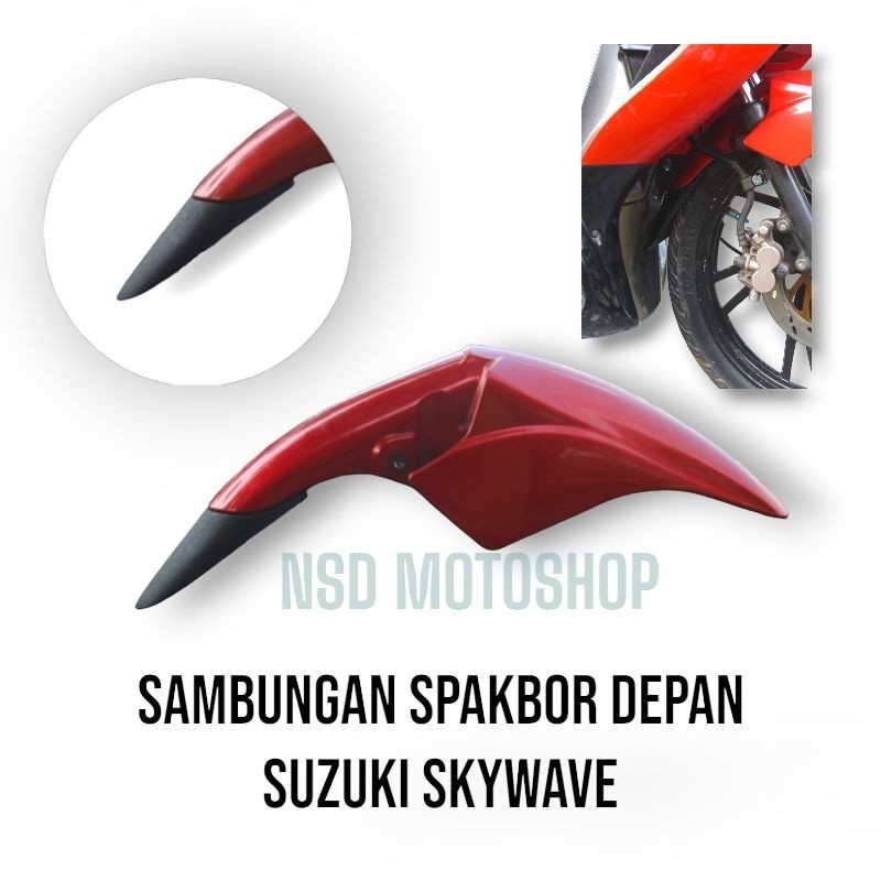 อุปกรณ์เสริม Suzuki Skywave เชื่อมต่อบังโคลนหน้า Skywave 125