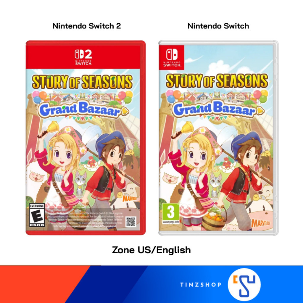 [ส่งด่วน] Nintendo Switch , Switch 2 Game Story of Seasons : Grand Bazaar Zone US/English เกมใหม่ ขายดี
