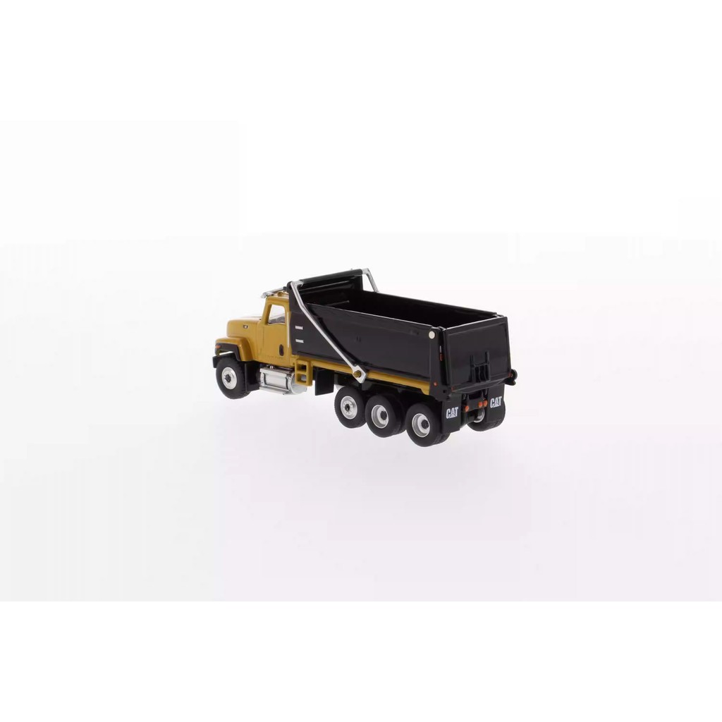 DM 1: 87CAT CT681 Dump Truck Model Toy Alloy Model Engineering Vehicle Model 85514