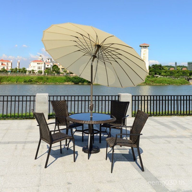 ร่มกลาง Garden Pavilion ม่านบังแดดกล้วยร่ม Courtyard Roman Outdoor Center คอลัมน์ร่ม Terrace ตารางเห