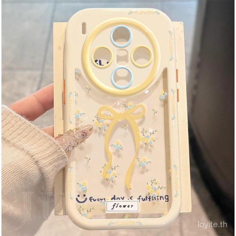 เคสสําหรับเคสโทรศัพท์ VIVO X300 Pro ดีไซน์ศิลปะและซอก VIVO X300 สีเหลืองสดดอกไม้พิมพ์เคสกันกระแทก - รูปที่ 5