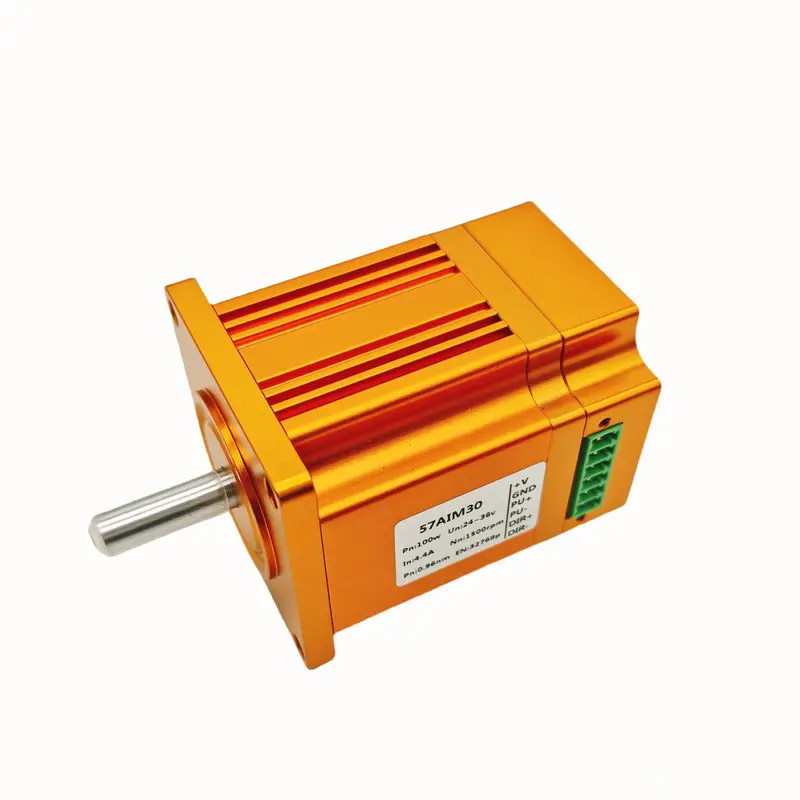 NEMA23 BLDC Servo Motor พร้อม CANBus หรือ RS485 Driver 57AIM15 57AIM30 1,500 rpm