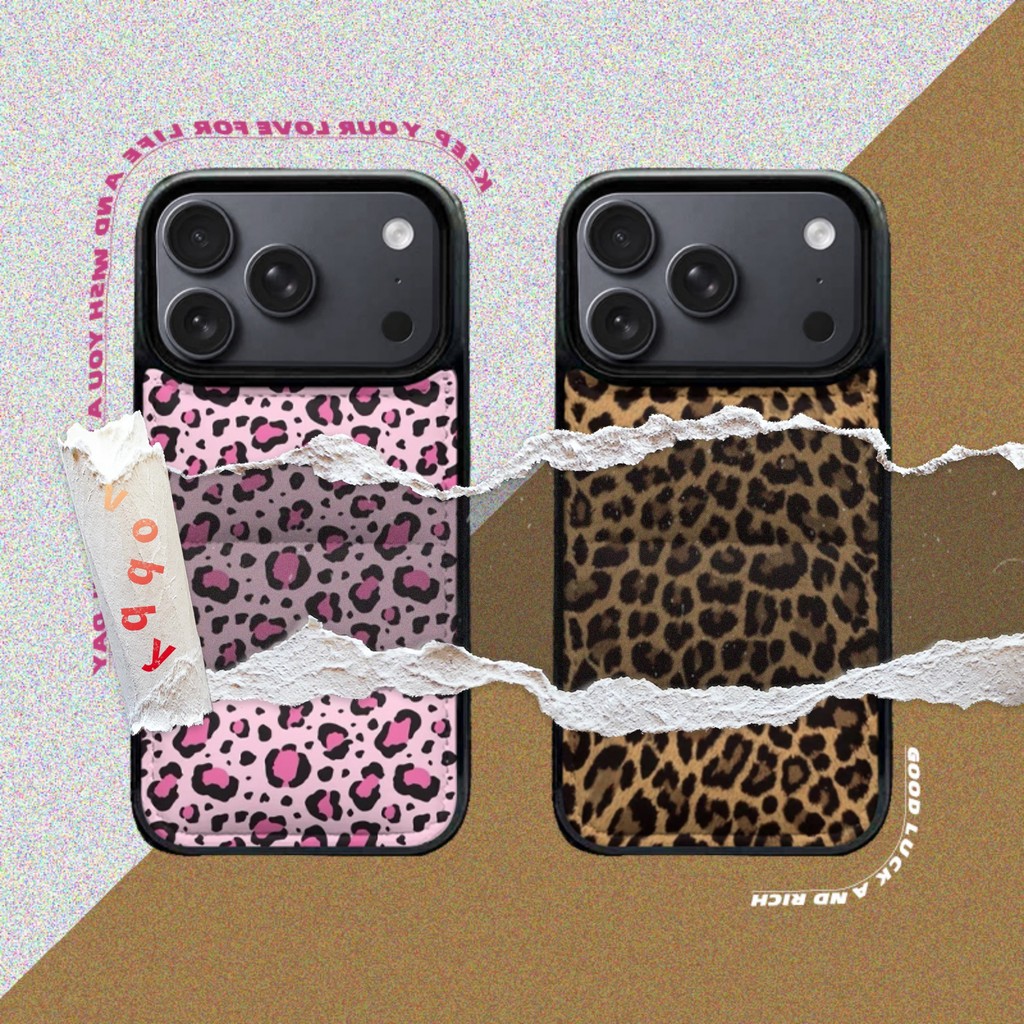 สีน้ําตาลสีชมพูเสือดาวพิมพ์ป้ายลงเสื้อแจ็คเก็ตSoft Shellเคสโทรศัพท์เหมาะสําหรับIPhone17 AIR 17P 17PM 16 16E 16PM 15 15P 15PM 14 14P 13 13P 13PM 12 12PM 11PX XR MAX 7Plus