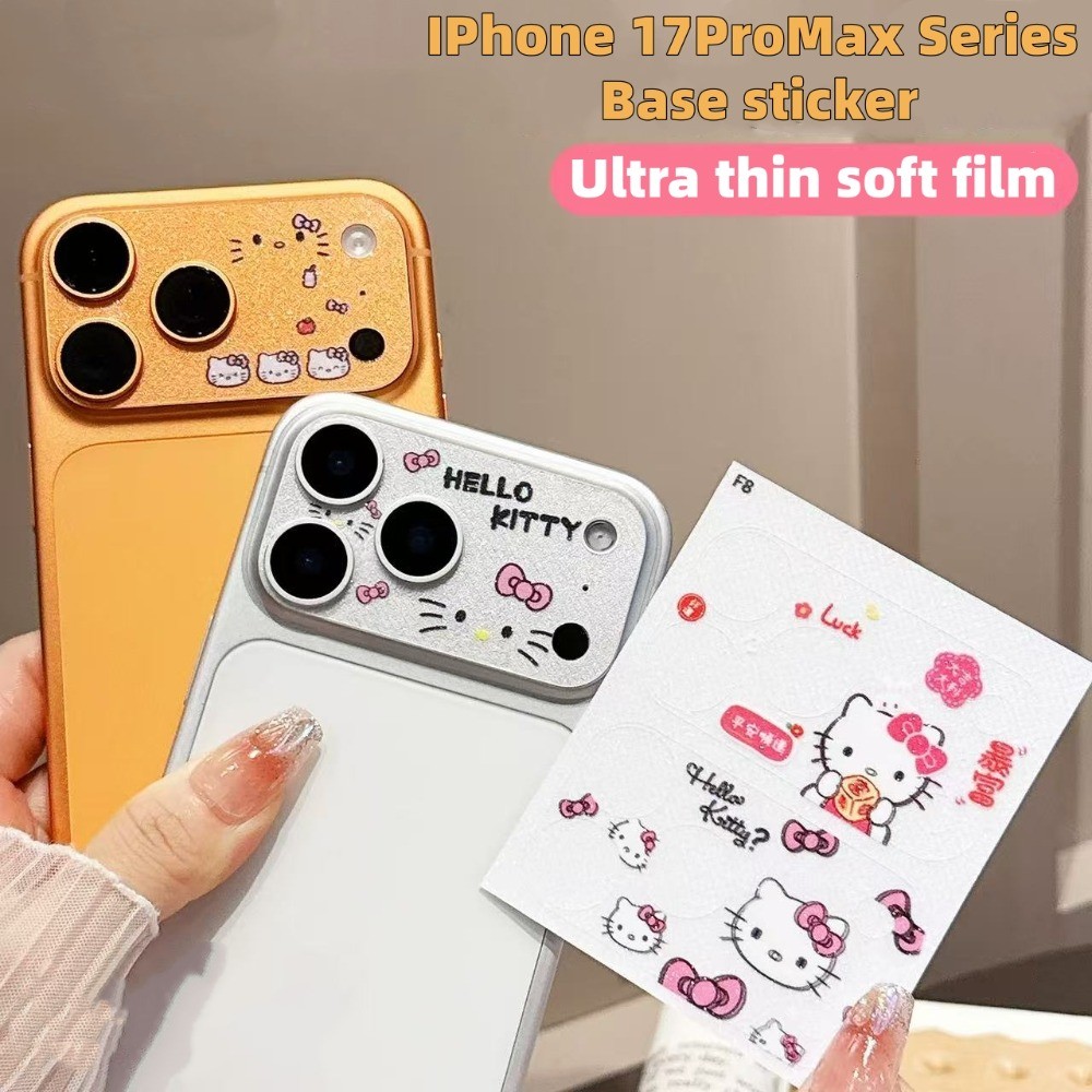 2 ชิ้นชุดน่ารัก Hollow Out Glitter สติกเกอร์สําหรับ IPhone 17ProMax 17Pro เลนส์ฟิล์มนุ่ม
