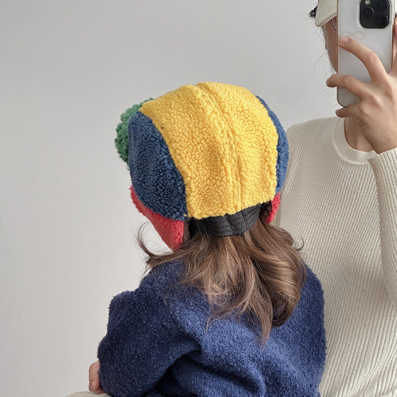 COD หมวกเนื้อแกะขนสัตว์ ออกแบบมาเพื่อกันลม ทำจากขนแกะ มีดีไซน์น่ารัก หมวกเด็ก - รูปที่ 4
