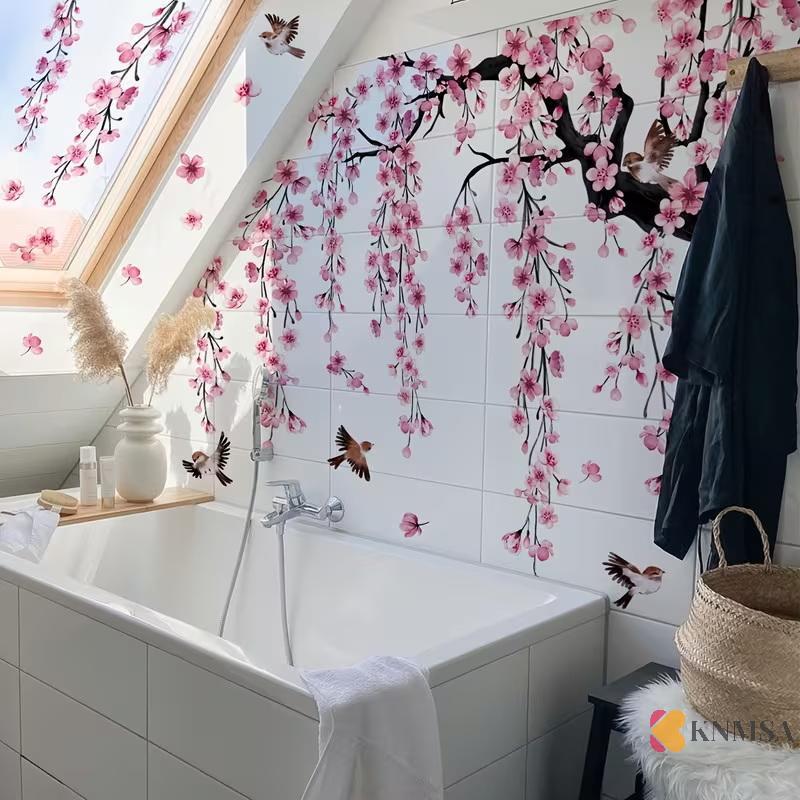 KNMSA] Watercolor Turtle สติ๊กเกอร์ติดผนังห้องนั่งเล่นตกแต่งสําหรับห้องนอน Wall Decals ห้องเด็ก Baby