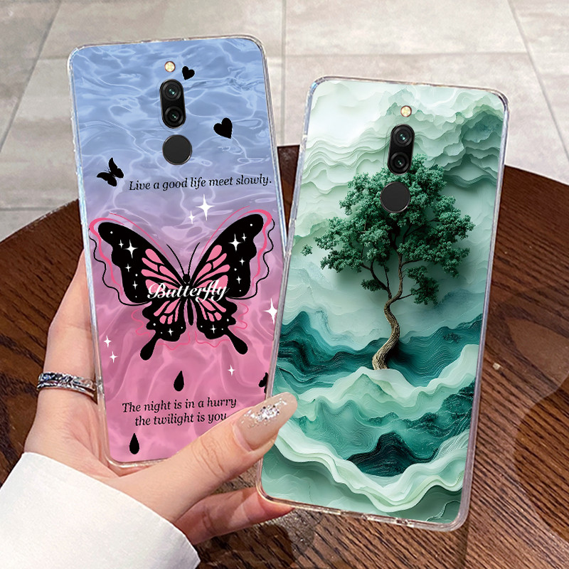 ปลอกสําหรับ Xiaomi Redmi 8 / Redmi 8A ซิลิโคนใส Jelly Soft TPU ฝาหลังกระต่ายน่ารักแมว Dinasaur เคสโทรศัพท์ - รูปที่ 4