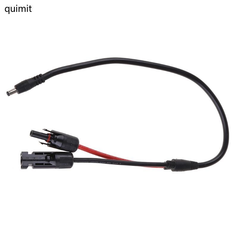 QUIM Solar Panel Inverter Connector Power DC5 5x2 1 มม.ปลั๊กอะแดปเตอร์สาย 0 5 M 14AWG