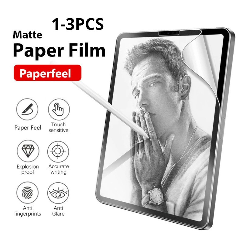 1-3PCS กระดาษฟิล์มแท็บเล็ตป้องกันหน้าจอสําหรับ Honor แท็บเล็ต V7 V6 Pad X9a X9 X8 X6 V9 V8 9 8 7 6 P