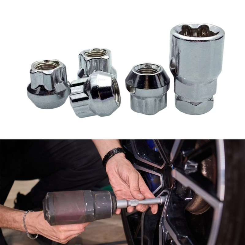 CH Heavy Duty M12x1 5 M12X1 25 ล็อคล้อรถ Lug Nuts Anti-Theft ล็อคถั่ว